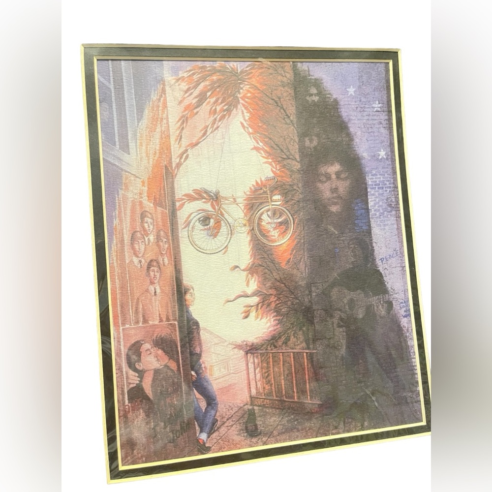 ❤️ Super Rare NOS Vintage Original 1984 octavio ocampo JOHN LENNON poster